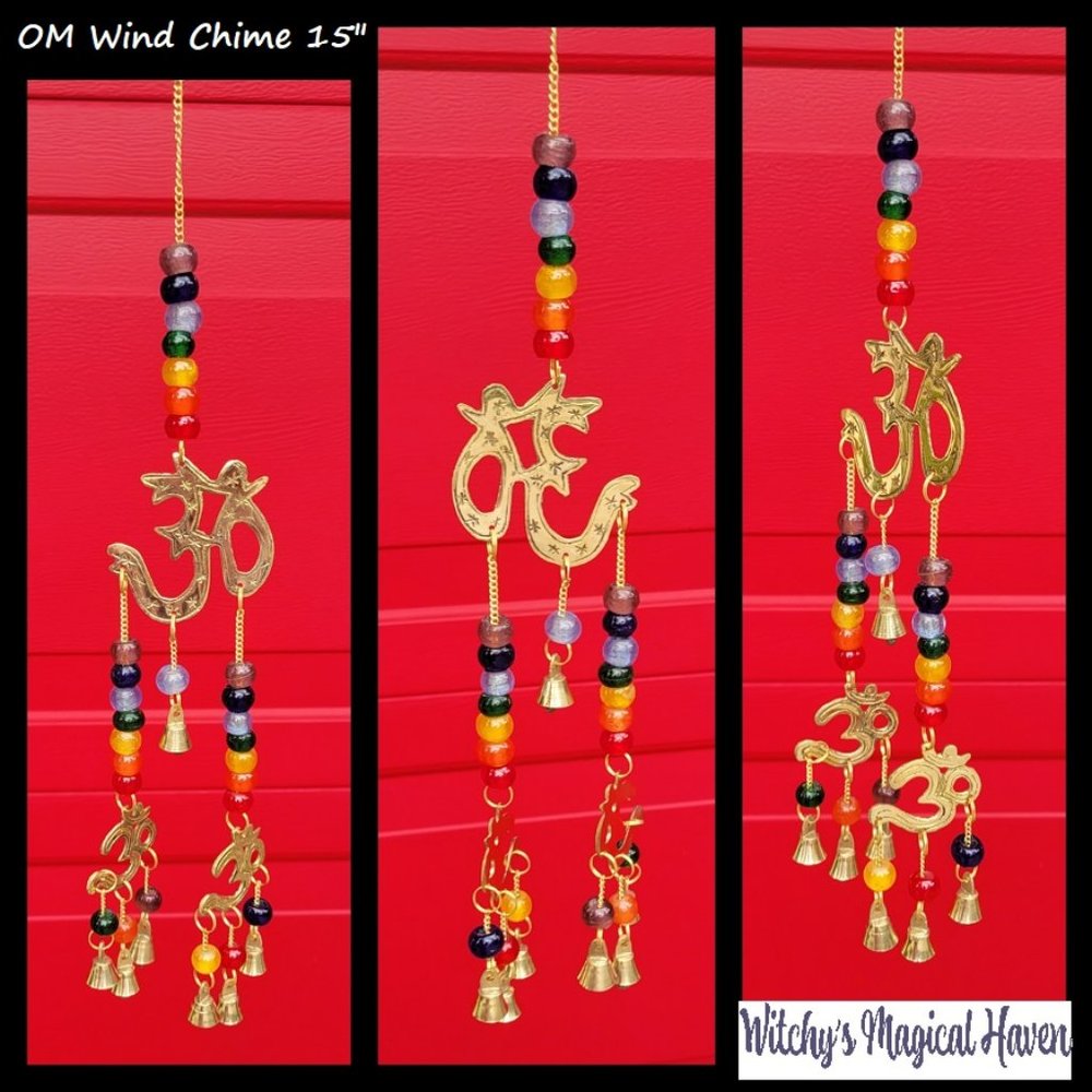 OM Brass Wind Chime